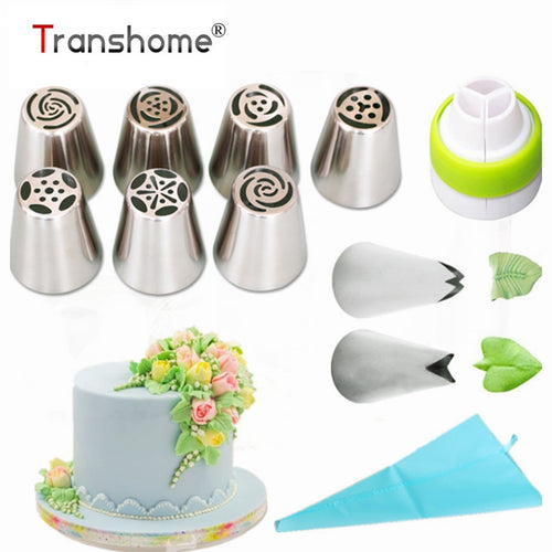 Transhome Pastry Nozzles 11Pcs/Set